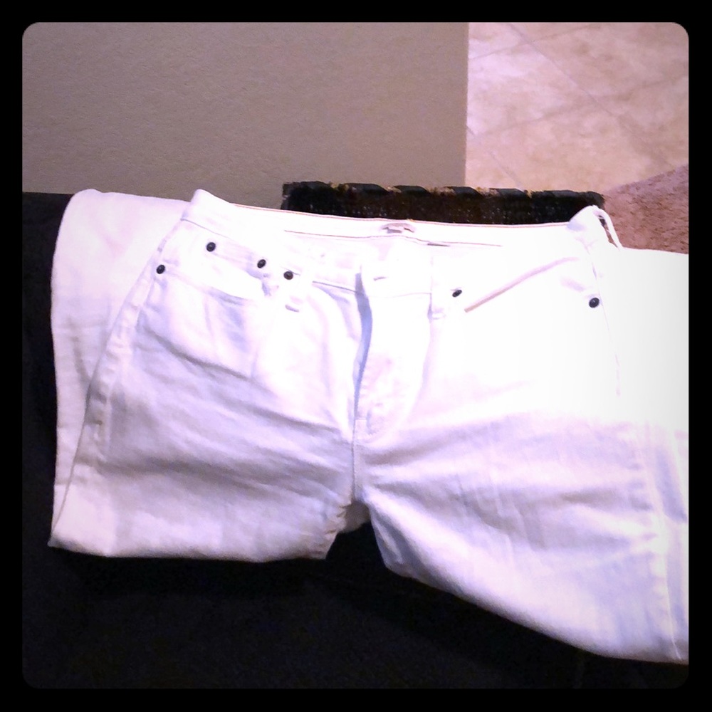 J Crew white jeans size 31